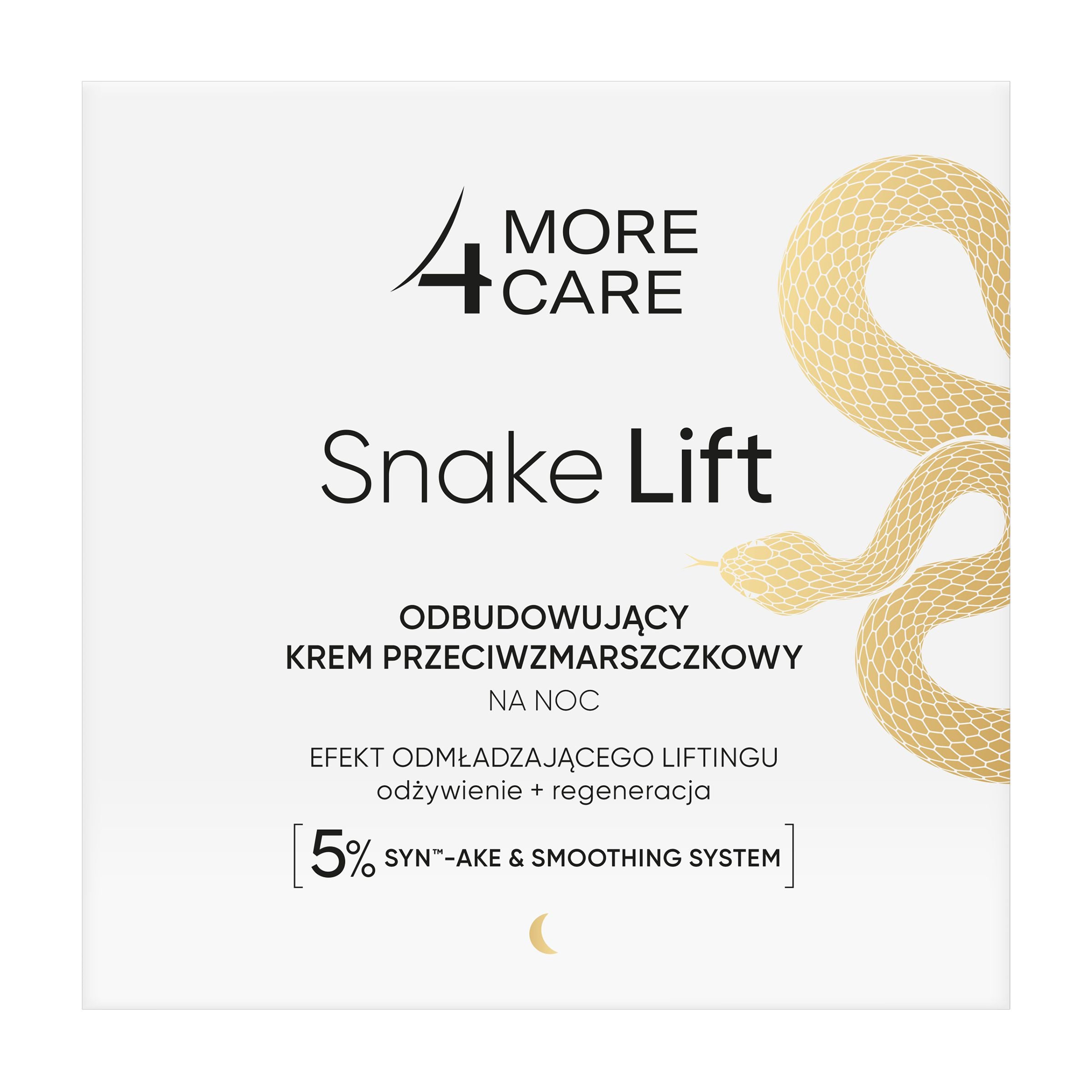 More 4 Care Snake Lift Regenerating Anti-Wrinkle Night Cream 50 ml