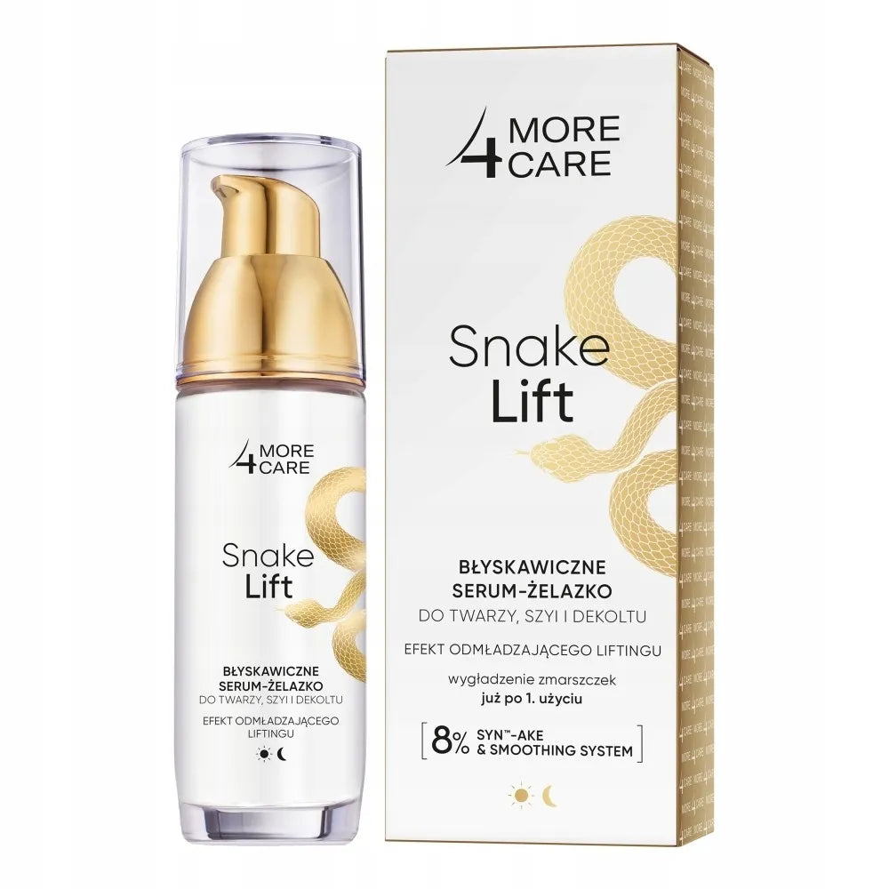 More 4 Care Snake Lift Instant Face, Neck & Décolletage Serum
